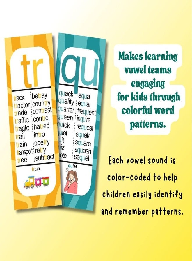EDUSTAR Phonics 42 Digraph and Trigraph Long Flashcards | Phonics Flashcards | Master Digraph and Trigraph with Colours - Image 3